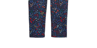 Leggings estampadas florais para bebês meninas First Impressions, pretas, tamanho 12 meses