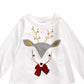 Camiseta com apliques de rena para bebê First Impressions, branca, tamanho 6 a 9 meses