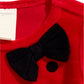Blusa de veludo com estampa de bolinhas First Impressions para bebê menina, tamanho vermelho, 3 a 6 meses
