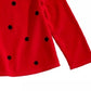 Blusa de veludo com estampa de bolinhas First Impressions para bebê menina, tamanho vermelho, 3 a 6 meses