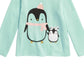 Camiseta infantil First Impressions para bebês meninas, tamanho 24 meses, verde, pinguim