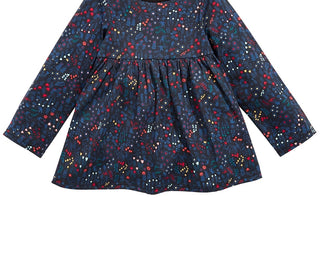 Primeiras impressões para crianças pequenas meninas algodão folclórico estampado túnica top preto tamanho 3T