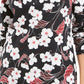 Karen Scott Glitter Vines Henley Top Feminino Vermelho Tamanho Grande