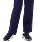 Calça esportiva feminina Karen Scott de veludo azul marinho, tamanho pequeno