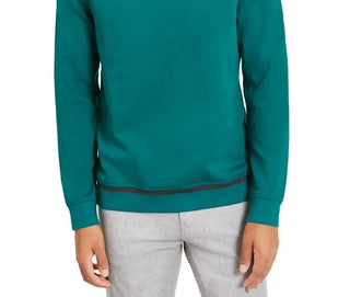Moletom Alfani Masculino Classic-Fit Tipped Verde Escuro Tamanho Grande
