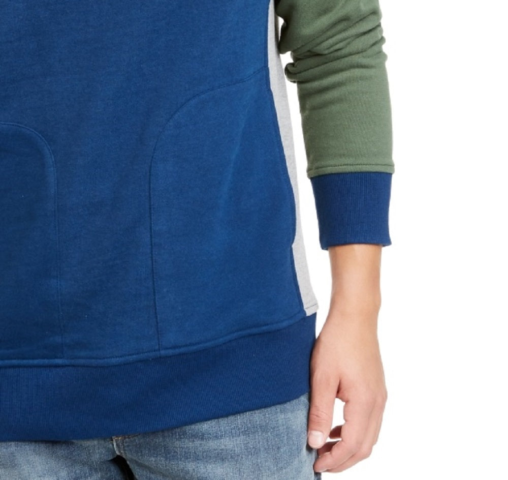Moletom com capuz e cinto American Rag masculino com blocos de cores, verde, tamanho extragrande