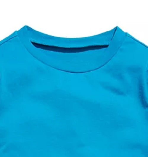Camiseta infantil First Impressions Baby Boy de algodão com blocos de cores e estampa de filhotes, azul, tamanho 12 meses