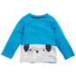 Camiseta infantil First Impressions Baby Boy de algodão com blocos de cores, azul, tamanho 6 a 9 meses