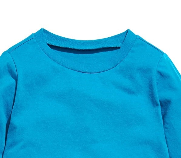 Camiseta infantil First Impressions Baby Boy de algodão com blocos de cores, azul, tamanho 6 a 9 meses