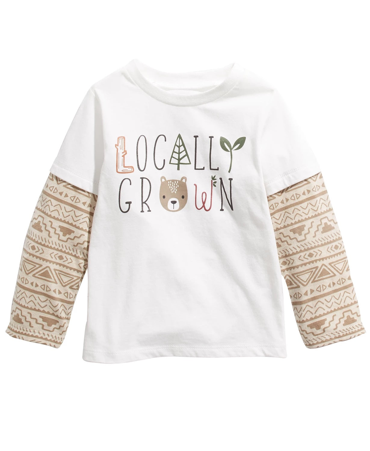 Camiseta infantil First Impressions Baby Boys, algodão, com camadas, aparência local, tamanho 18 meses