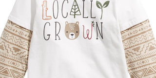 Camiseta infantil First Impressions Baby Boys, algodão, com camadas, aparência local, tamanho 18 meses