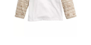 Camiseta infantil First Impressions Baby Boys, em algodão, com estampa de camadas e cultivo local, branca, tamanho 12M