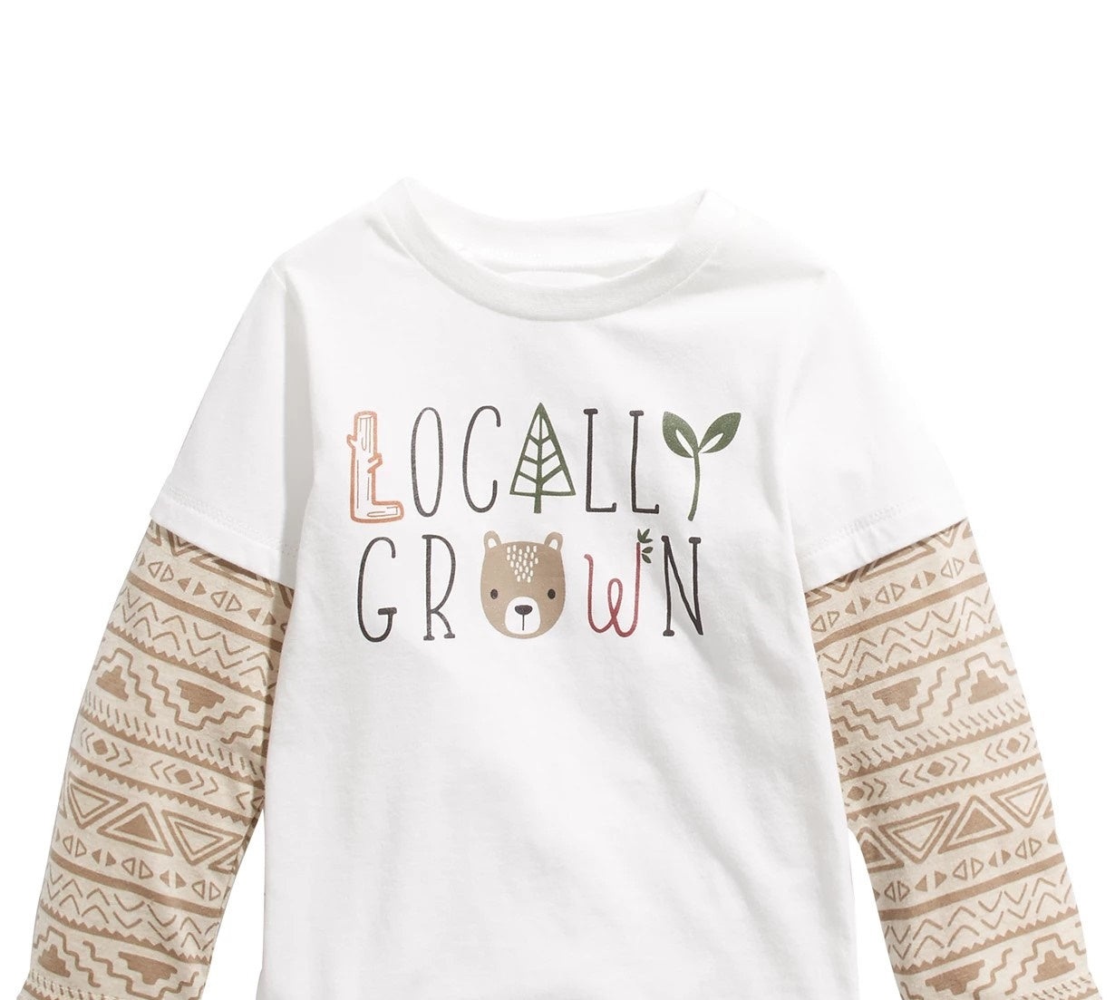 Camiseta infantil First Impressions Baby Boys, em algodão, com estampa de camadas e produção local, tamanho 24 meses