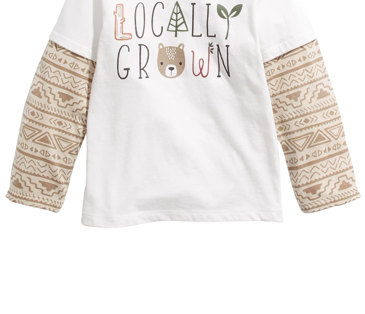 Camiseta infantil First Impressions Baby Boys, em algodão, com estampa de camadas e produção local, tamanho 24 meses