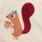 Camiseta infantil manga comprida esquilo First Impressions para meninos, bege, tamanho 12 meses