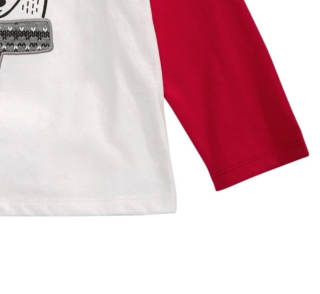 Camiseta estampada de rena First Impressions para bebê menino, branca, tamanho 18 meses