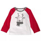 Camiseta estampada de rena First Impressions para bebê menino, branca, tamanho 24 meses