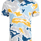 Camiseta camuflada americana masculina Spaced Out, cinza escuro, tamanho XXG