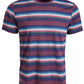 Camiseta listrada geométrica masculina American Rag, vermelha, tamanho médio