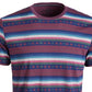 Camiseta listrada geométrica masculina American Rag, vermelha, tamanho médio