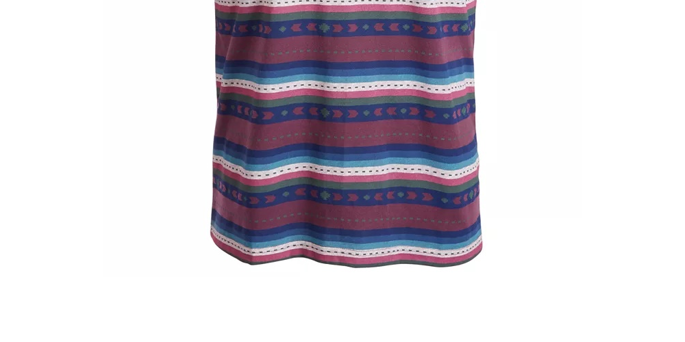 Camiseta listrada geométrica masculina American Rag, vermelha, tamanho extra grande