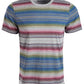 Camiseta listrada masculina American Rag Blanket cinza tamanho extra grande