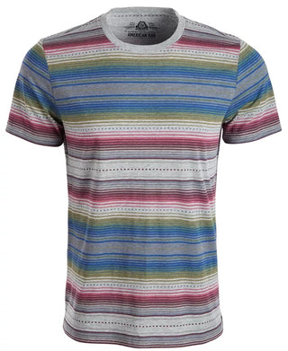 Camiseta listrada masculina American Rag Blanket cinza tamanho extra grande