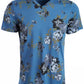 Camiseta masculina American Rag Open Ground Floral, azul marinho, tamanho médio