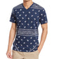 Camiseta masculina American Rag Blocked Bandana, azul marinho, tamanho pequeno