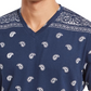 Camiseta masculina American Rag Blocked Bandana, azul marinho, tamanho pequeno