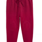 Calça jogger com remendo no joelho para bebê First Impressions, vermelha, tamanho 12 meses