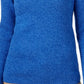 Karen Scott Suéter Feminino de Algodão com Gola Mole, Azul Marinho, Tamanho Pequeno