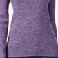 Karen Scott Feminino Malha Canelada Algodão Gola Alta Roxo Tamanho Pequeno