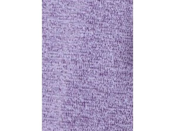 Karen Scott Suéter Feminino de Gola Alta em Algodão Marmoreado Roxo Tamanho Grande