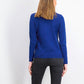 Karen Scott Suéter Henley de Algodão com Acabamento em Ferragens Feminino Azul Escuro Tamanho Médio