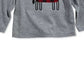 Camiseta infantil First Impressions com apliques de alce para meninos, cinza, tamanho 18 meses