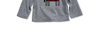 Camiseta infantil First Impressions com apliques de alce para meninos, cinza, tamanho 18 meses