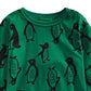 Camiseta de algodão com estampa de pinguim First Impressions para meninos, verde escuro, tamanho 3 a 6 meses