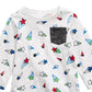 Camiseta infantil First Impressions Baby Boy Star, cinza, tamanho 12 meses