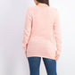 Karen Scott Suéter Feminino Patchwork com Ponto Rosa Tamanho Extra Grande