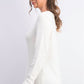 Karen Scott Suéter Feminino Patchwork com Ponto Branco Tamanho Extra Pequeno