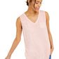 Blusa estilo burnout feminina com bolso no peito, rosa, tamanho médio