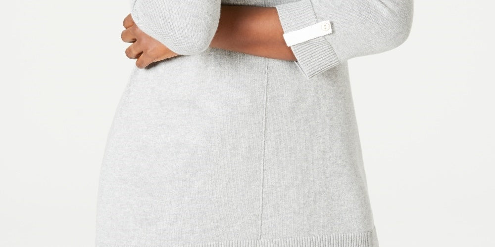 Karen Scott Suéter Feminino de Algodão Cinza Tamanho P