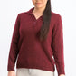 Karen Scott Suéter Feminino Petite com Gola Pontilhada Vermelho Tamanho Petite