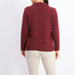 Karen Scott Suéter Feminino Petite com Gola Pontilhada Vermelho Tamanho Petite