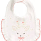 Babador reversível de algodão para bebê First Impressions, tamanho regular, branco