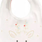 Babador reversível de algodão para bebê First Impressions, tamanho regular, branco