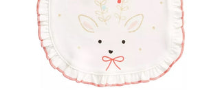 Babador reversível de algodão para bebê First Impressions, tamanho regular, branco
