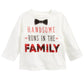 Camiseta de algodão com estampa bonita para meninos First Impressions, branca, tamanho 12 meses