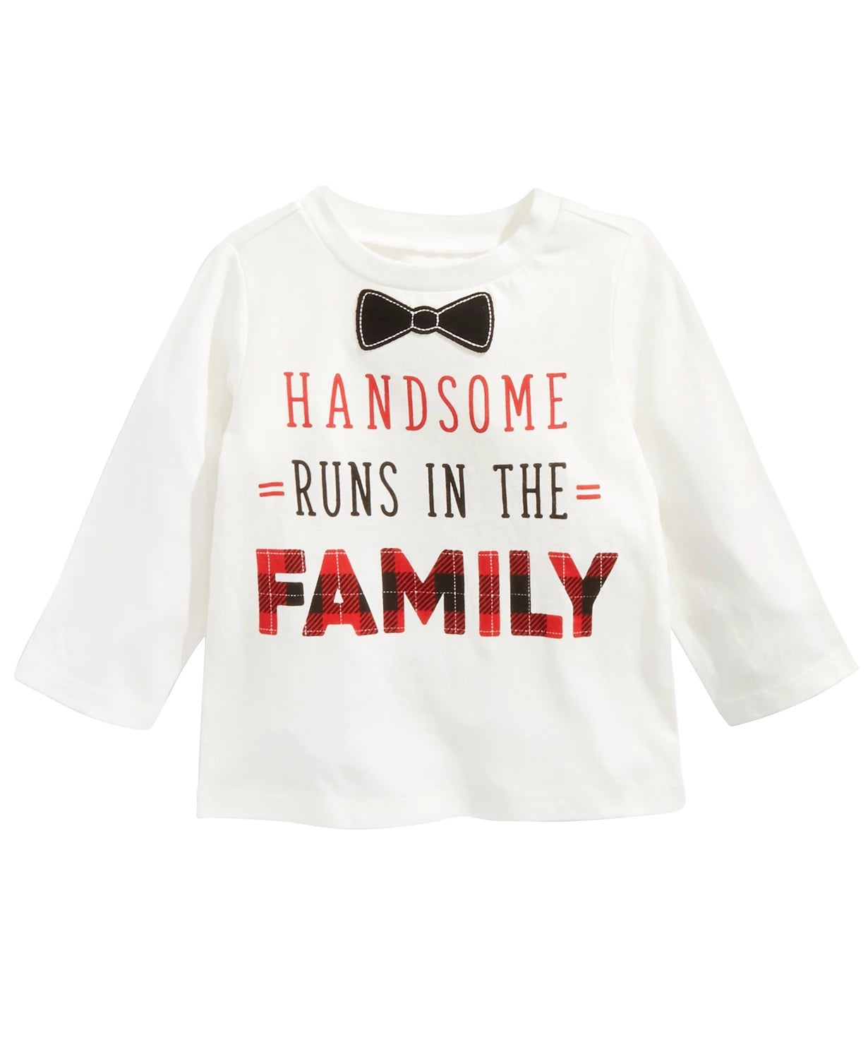 Camiseta de algodão com estampa bonita para meninos First Impressions, branca, tamanho 12 meses